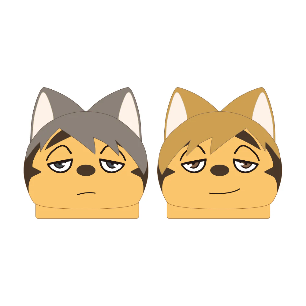 ハイキュー!!　ルームシューズ　ツムキツネ&サムキツネ