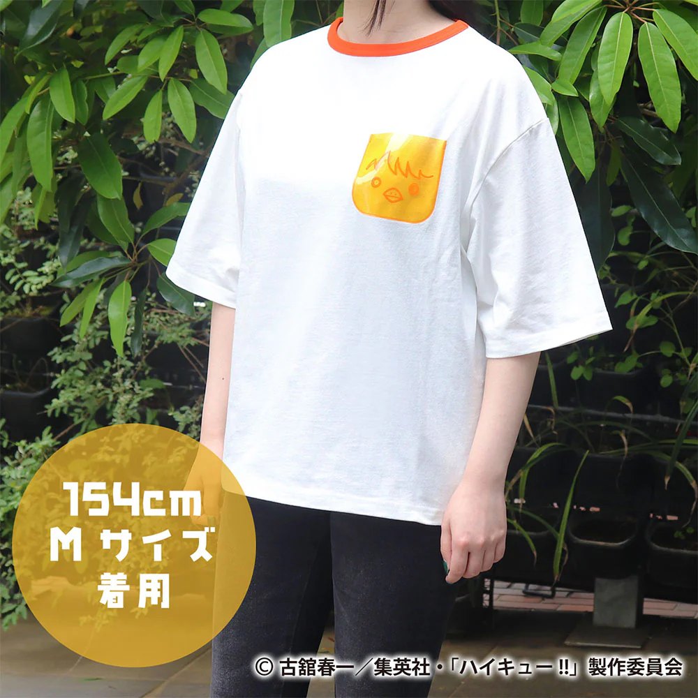 ハイキュー!! キャンディカラークリアポケット付きTシャツ　ヒナガラス　M - Image 3