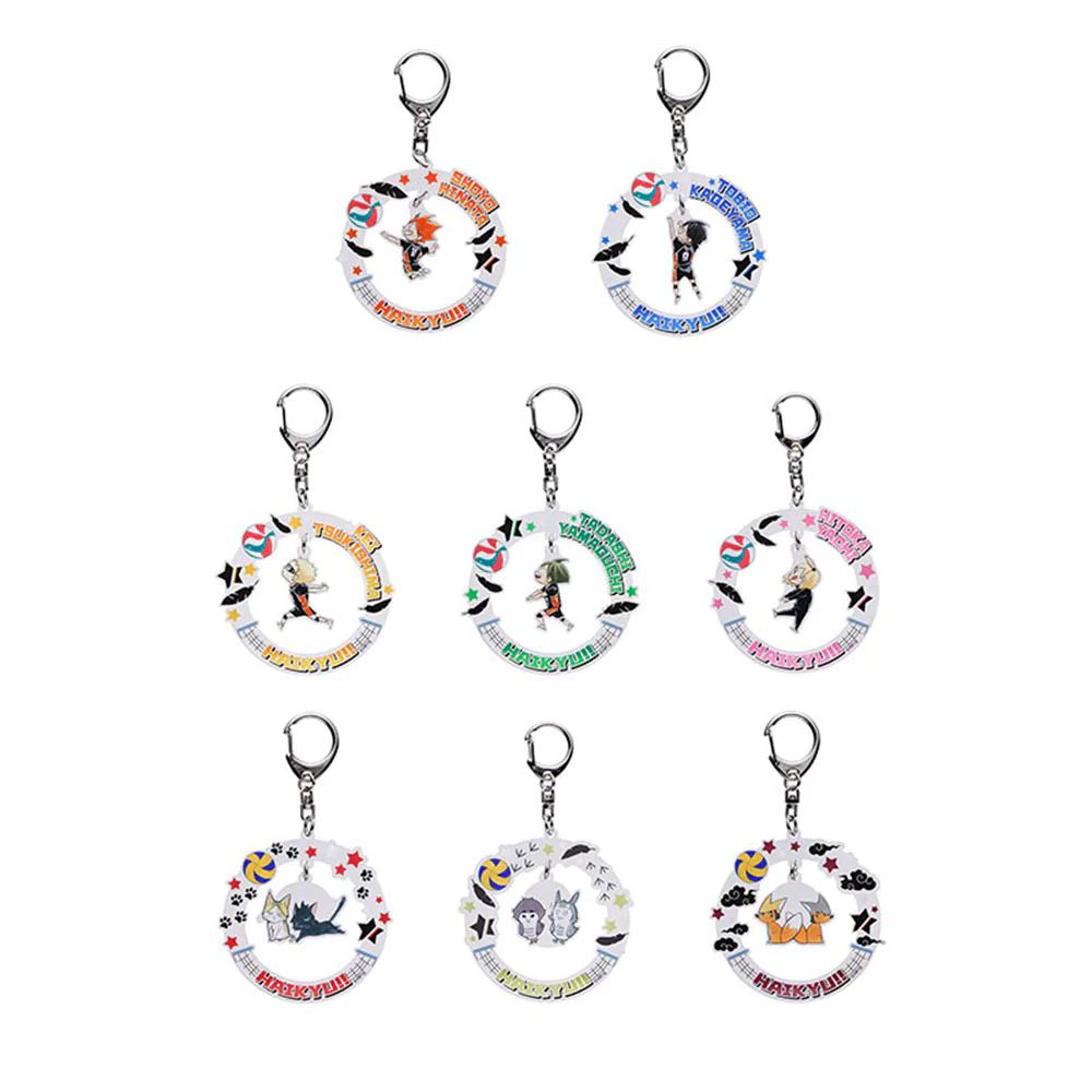 【JAS】『ハイキュー!!』ぶらりんアクリルキーホルダーコレクション (全8種/ランダム1種入り)