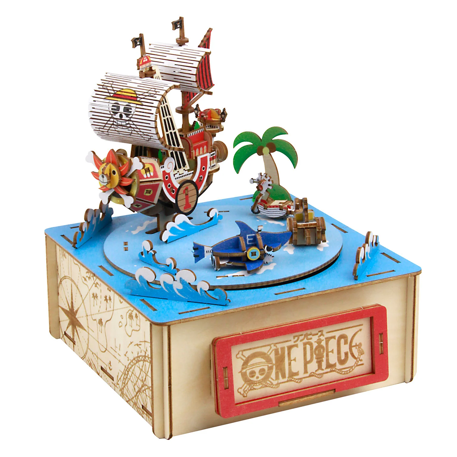 Wooden Art ki-gu-mi　ワンピース　オルゴール付き麦わらの一味 - Image 4