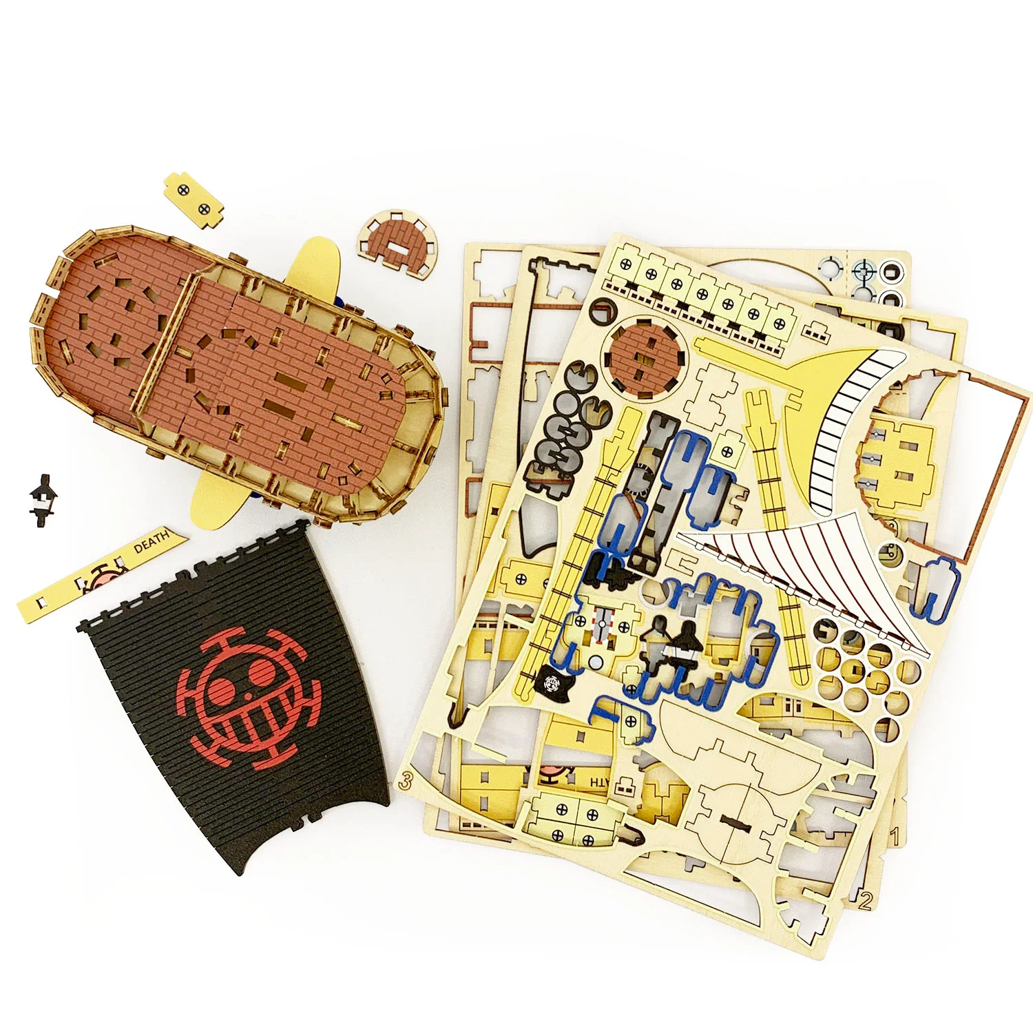 Wooden Art ki-gu-mi　ワンピース　トラファルガー・ローの潜水艦 - Image 3