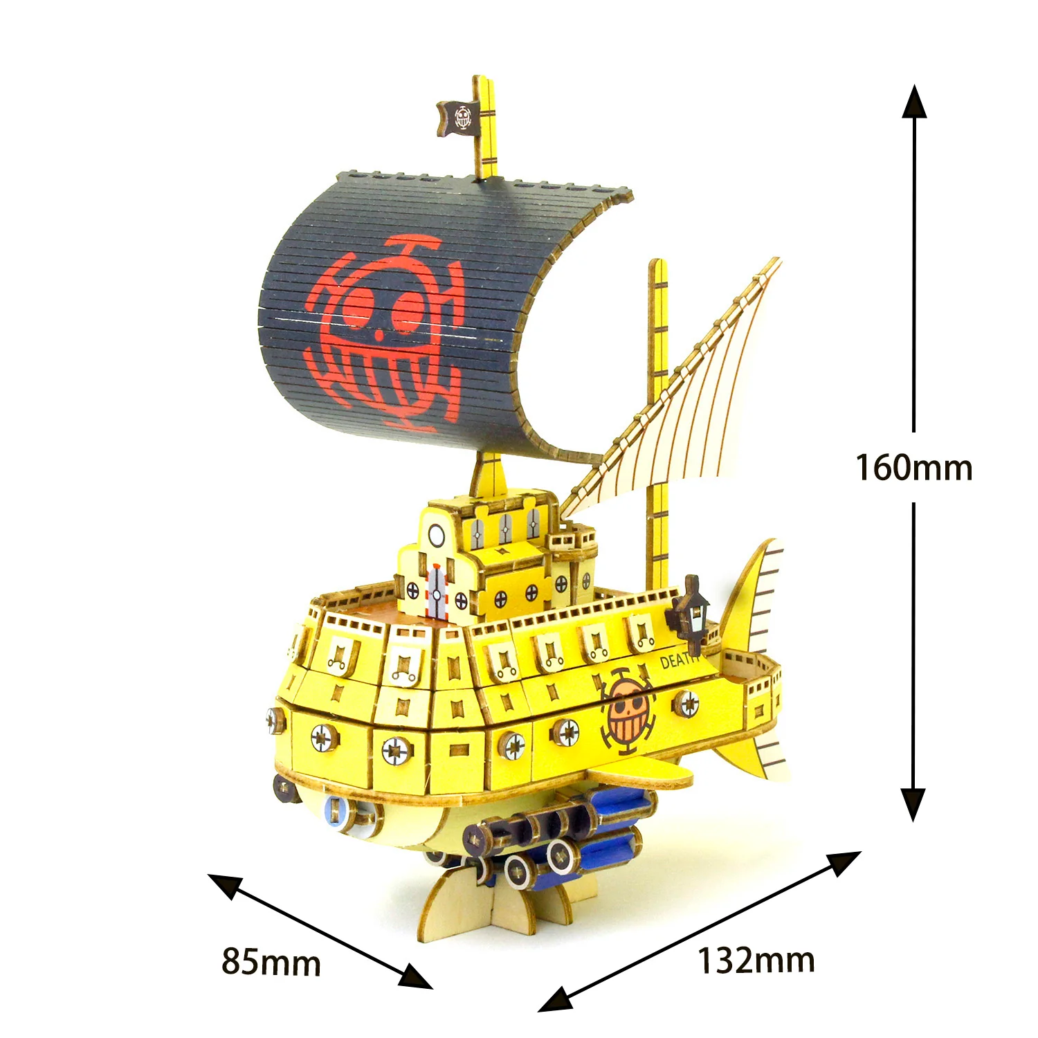 Wooden Art ki-gu-mi　ワンピース　トラファルガー・ローの潜水艦 - Image 8