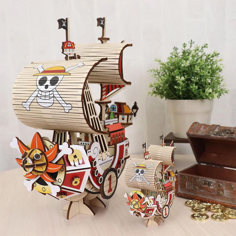 Wooden　Art　ki-gu-mi　サウザンド・サニー号　MEGA Color Ver. - Image 3