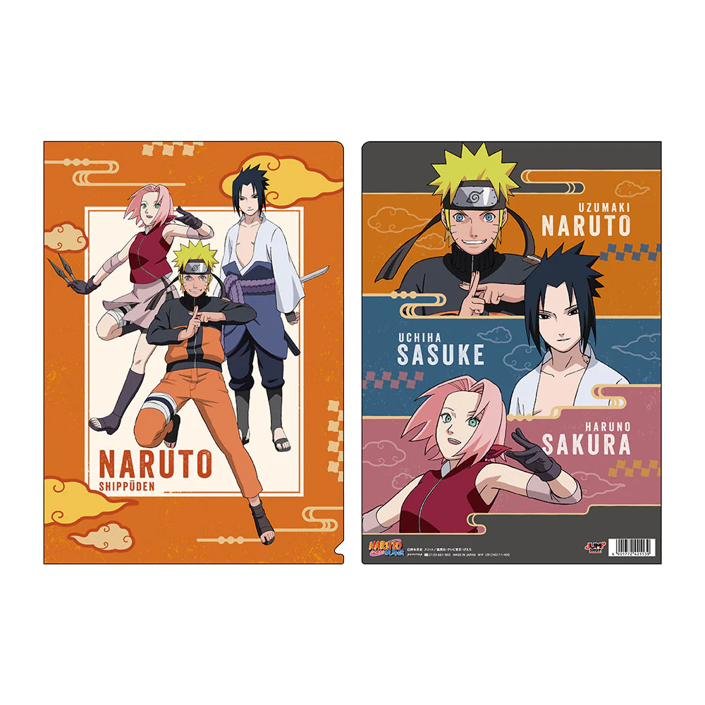 NARUTOA4クリアファイル（A ナルト・サクラ・サスケ）＜ジャンプショップ限定＞