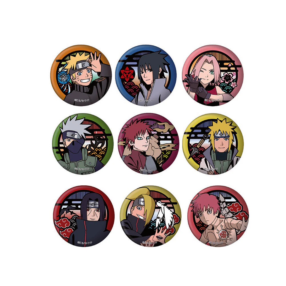 NARUTO-ナルト- 疾風伝　切り絵シリーズ　和紙缶バッジ Vol.4　単品