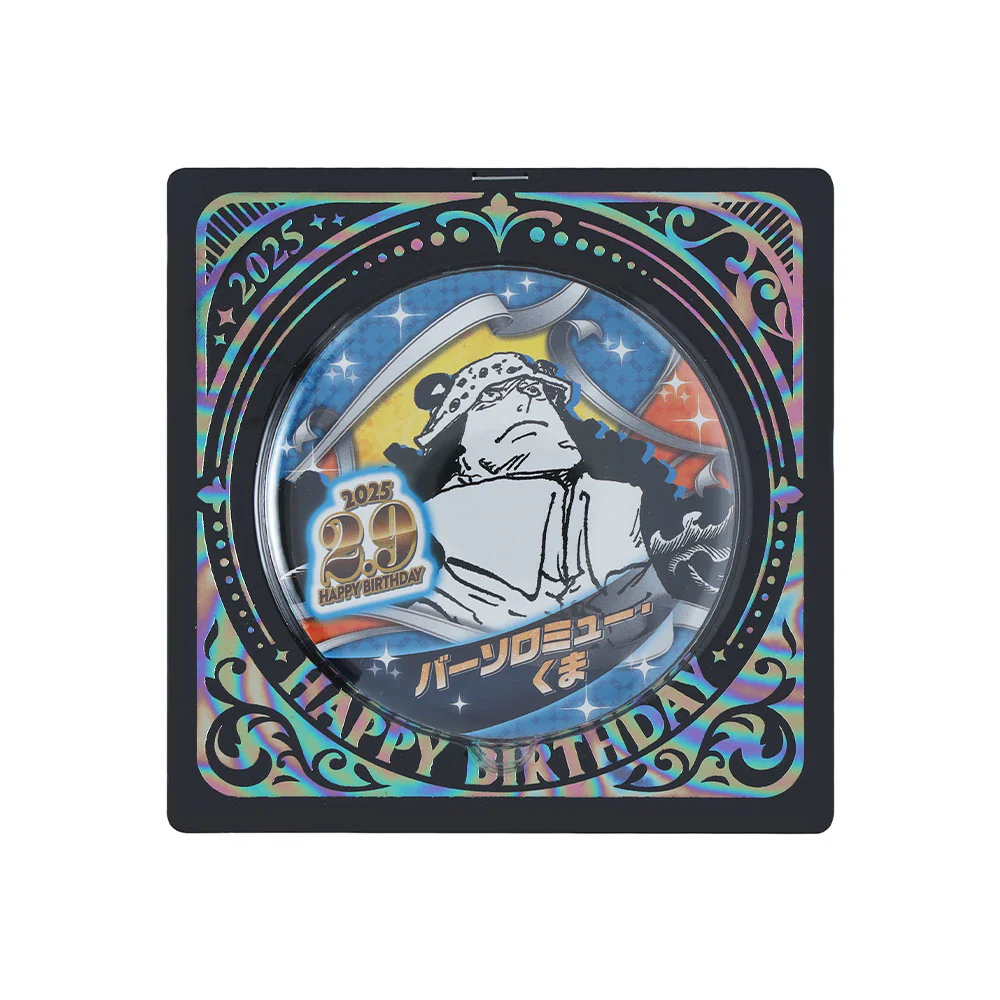 『ONE PIECE』バースデイ缶バッジ バーソロミュー・くま