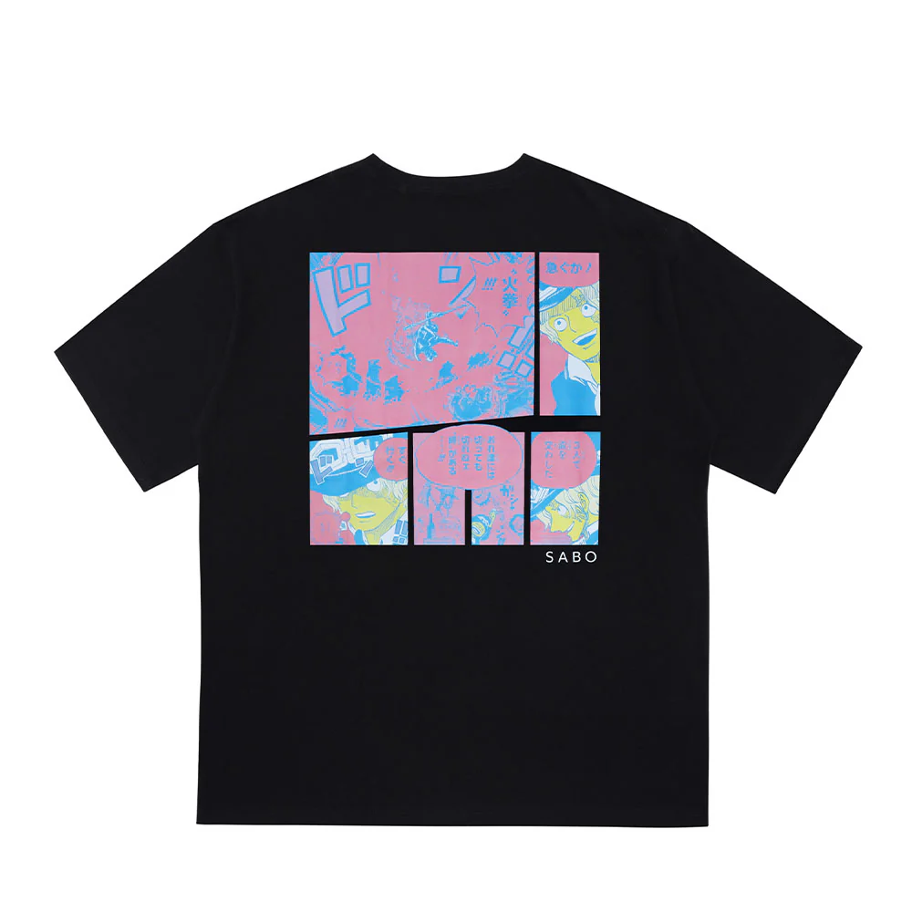 『ONE PIECE』ポケット付きビッグシルエットTシャツ “HEROES” サボ - Image 2