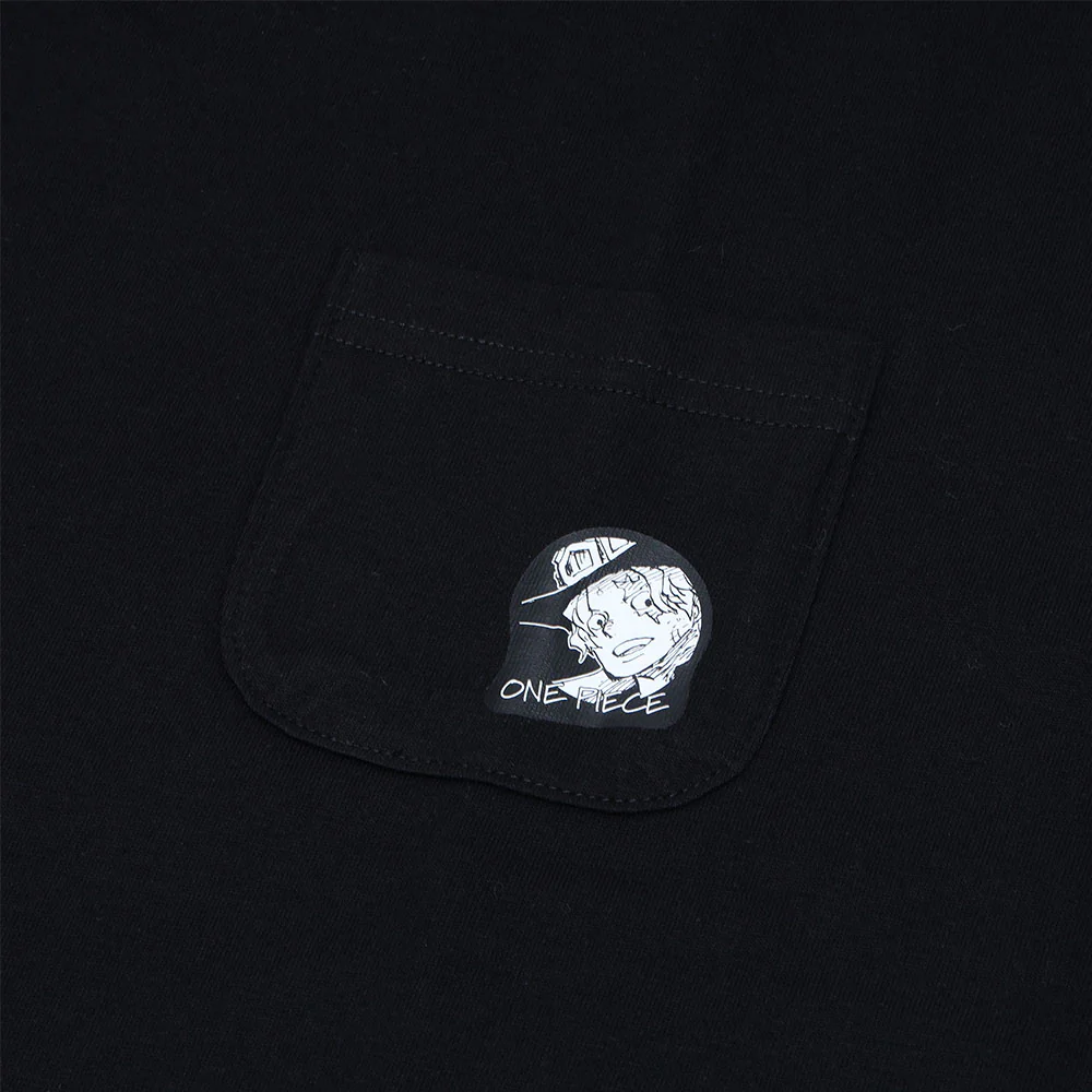 『ONE PIECE』ポケット付きビッグシルエットTシャツ “HEROES” サボ - Image 3