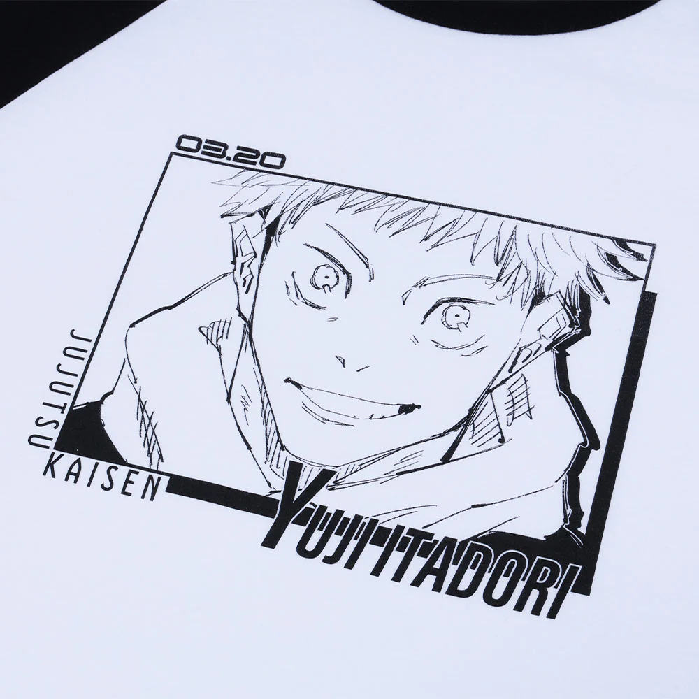 『呪術廻戦』ラグランTシャツ “HEROES” 虎杖悠仁 - Image 2