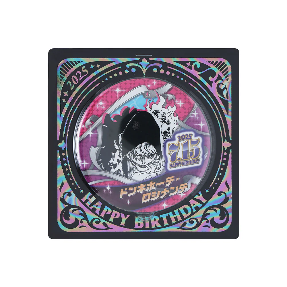 『ONE PIECE』バースデイ缶バッジ　ドンキホーテ・ロシナンテ（コラソン）