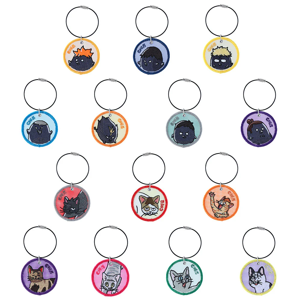 『ハイキュー!!』メッシュ刺繍キーホルダーコレクション 動物&モチーフVer. 全種セット (全14種入り) <ハイキュー!! FAN PARK>