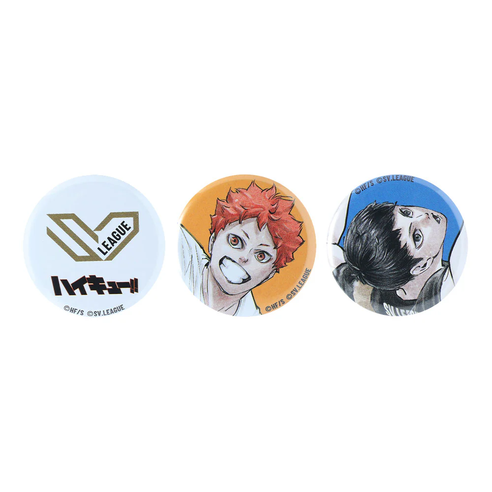 『ハイキュー!!』mini缶バッジ 3個セット <SVリーグ>