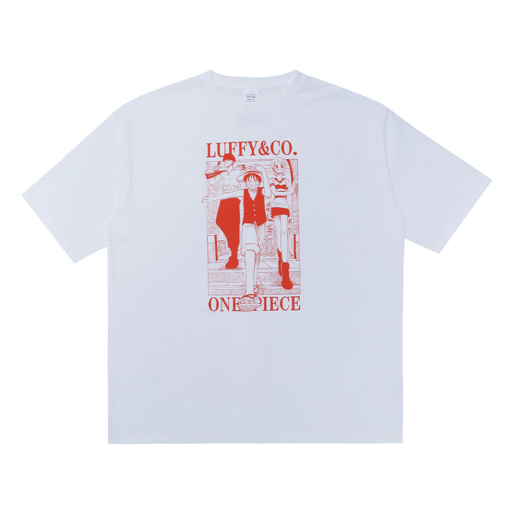 『ONE PIECE』Tee White　ルフィ＆ゾロ＆ナミ　XLサイズ