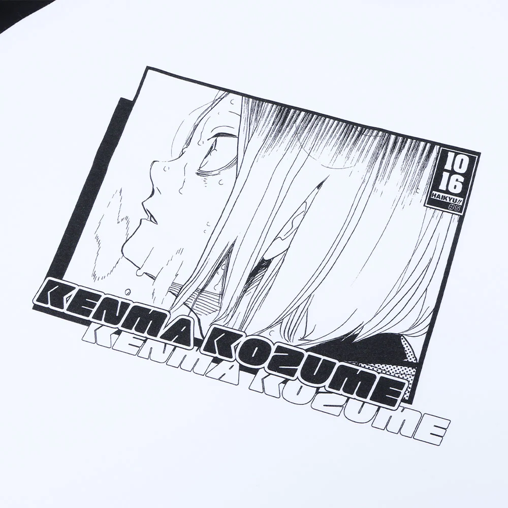 『ハイキュー!!』ラグランTシャツ “HEROES” 孤爪研磨 - Image 2
