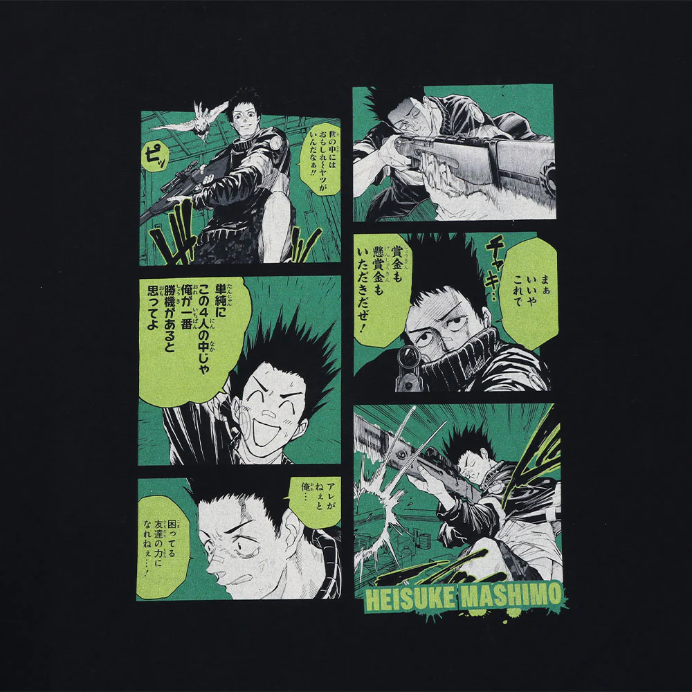 『SAKAMOTO DAYS』ビッグシルエットTシャツ “HEROES” 眞霜平助 - Image 2
