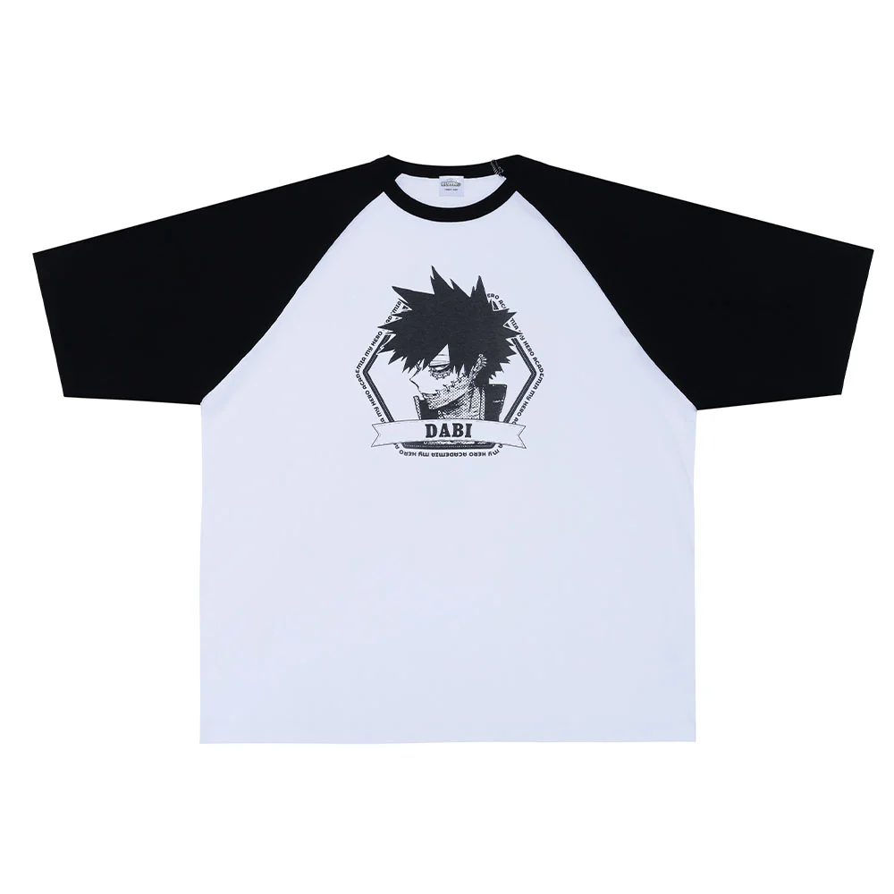 『僕のヒーローアカデミア』ラグランTシャツ “VILLAINS” 荼毘