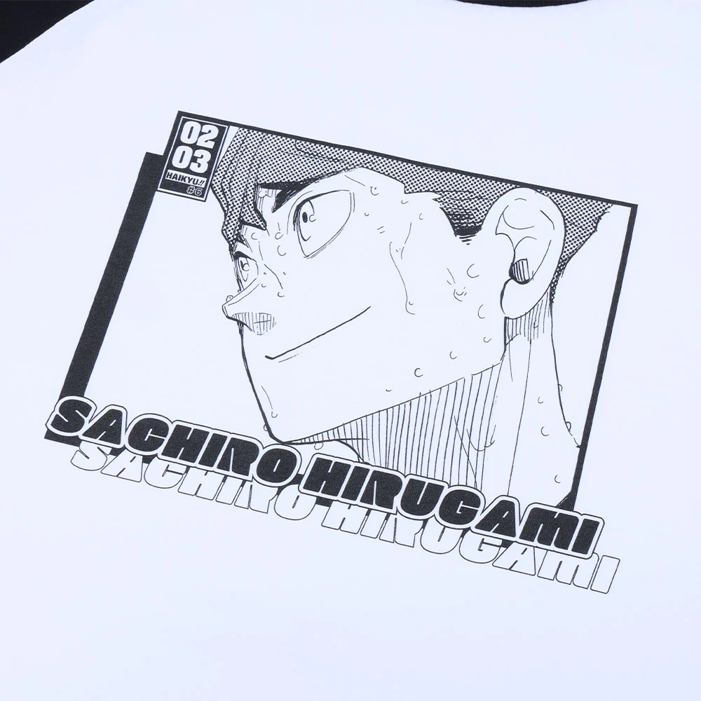 『ハイキュー!!』ラグランTシャツ “HEROES” 昼神幸郎 - Image 2