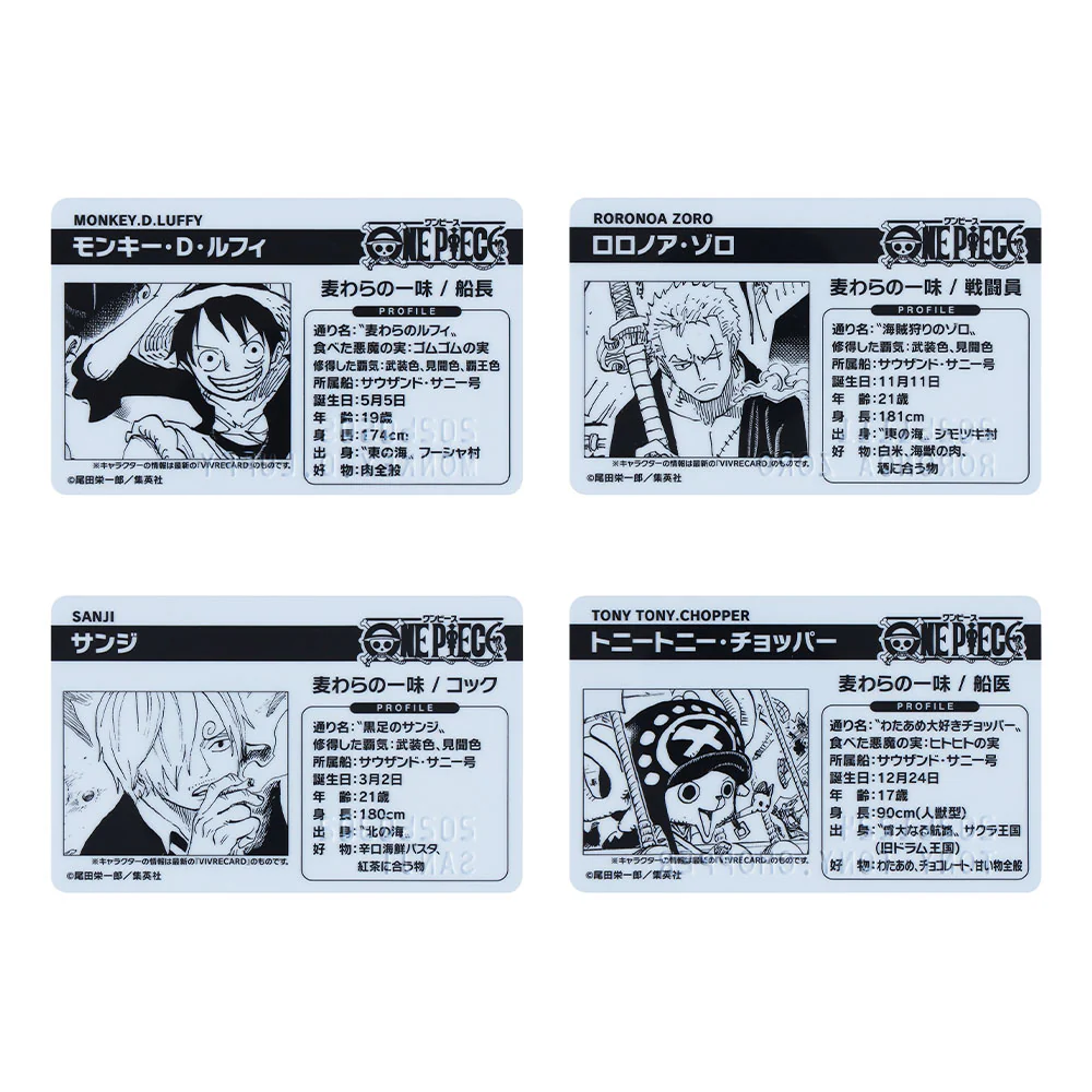 『ONE PIECE』バースデイコレクションカード2026　4枚セット（ルフィ／ゾロ／サンジ／チョッパー） - Image 2
