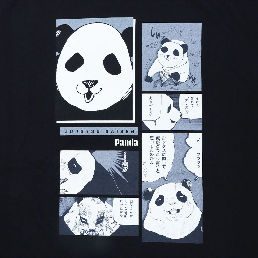 『呪術廻戦』ビッグシルエットTシャツ “HEROES” パンダ - Image 2