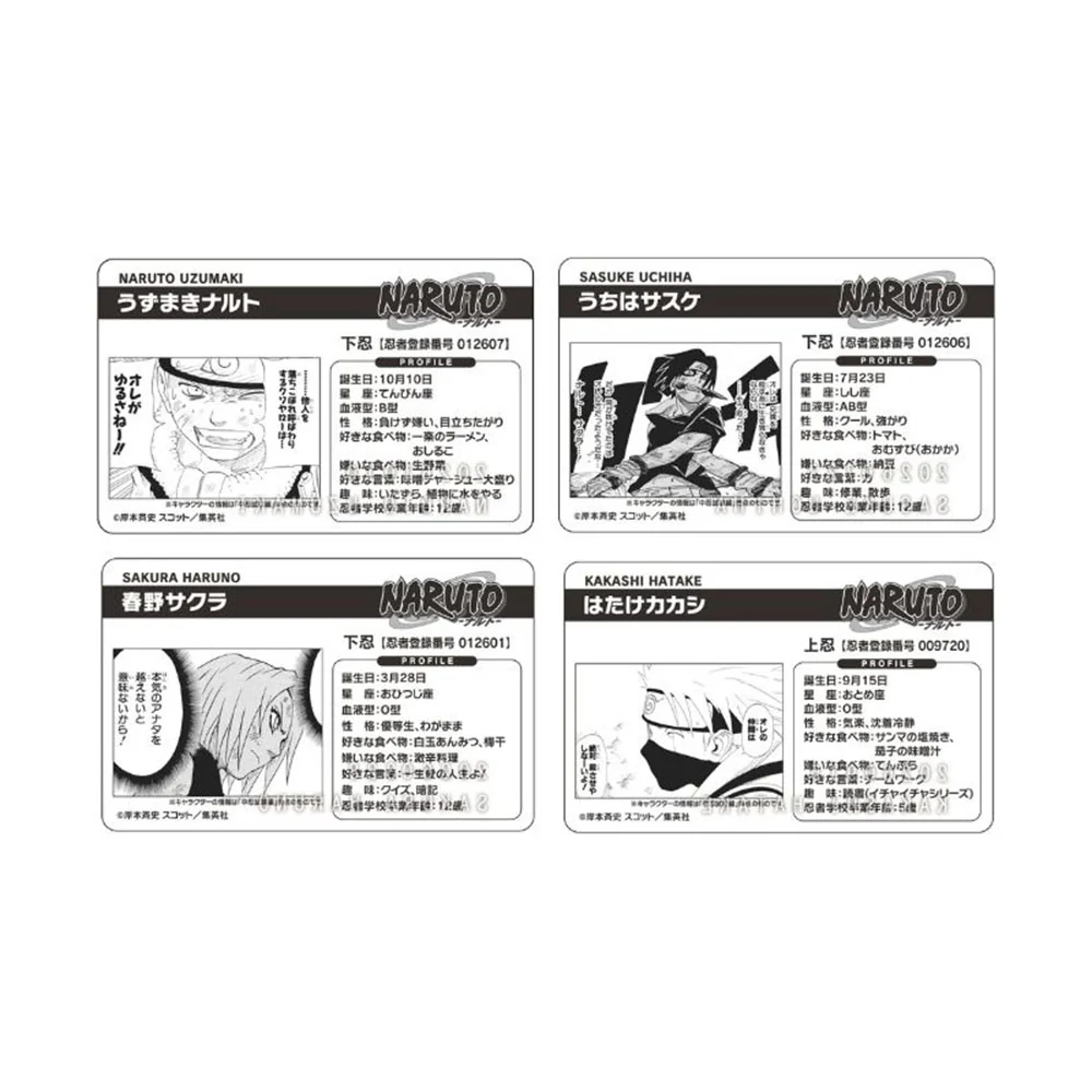 『NARUTO-ナルト-』バースデイコレクションカード2026　4枚セット（うずまきナルト／うちはサスケ／春野サクラ／はたけカカシ） - Image 2