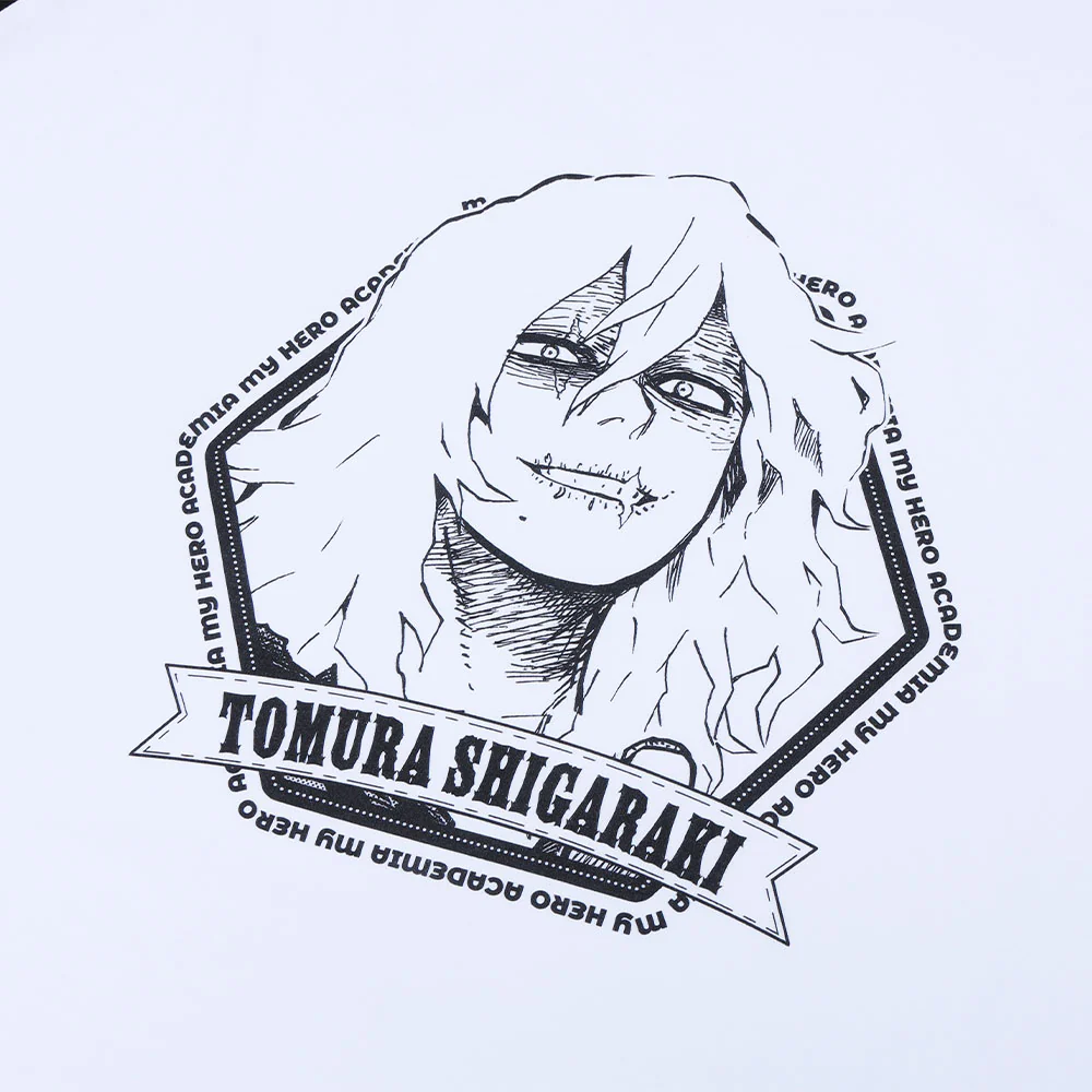『僕のヒーローアカデミア』ラグランTシャツ “VILLAINS” 死柄木弔 - Image 2