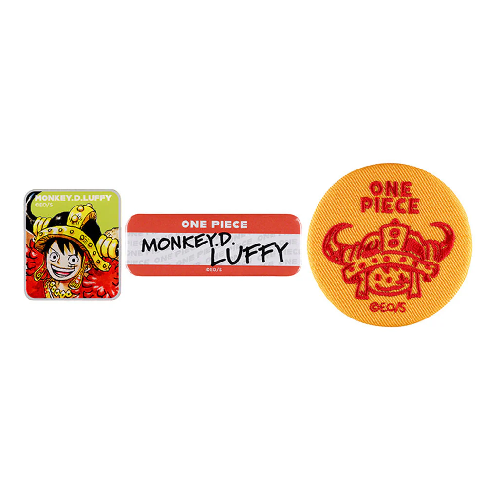 『ONE PIECE』バッジいろいろセット (アクリルバッジ・缶バッジ・刺繍バッジ)