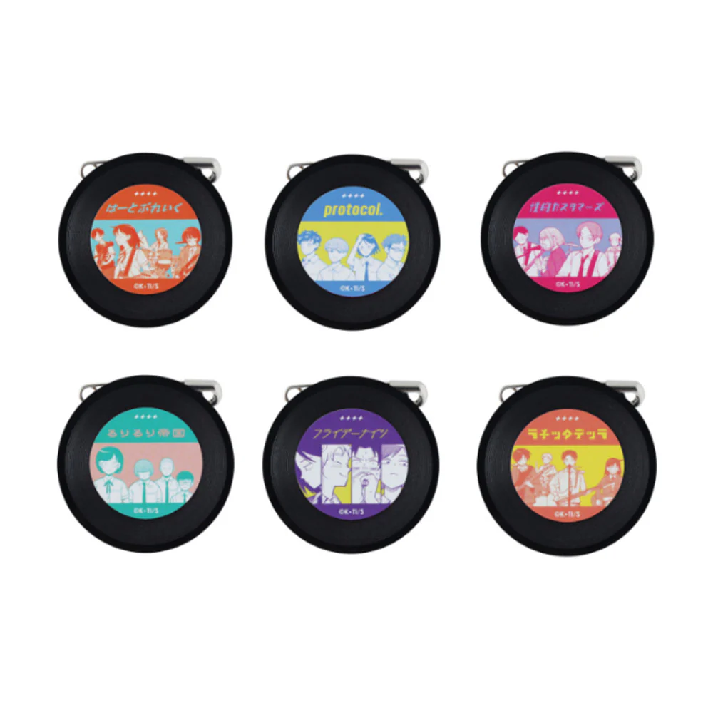 『ふつうの軽音部』レコード風バッジコレクション　（全6種／ランダム1種入り）